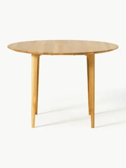 Runder Esstisch Archie aus Eichenholz, Ø 110 cm