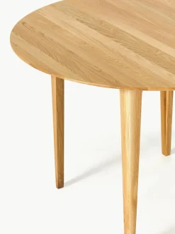 Runder Esstisch Archie aus Eichenholz, Ø 110 cm