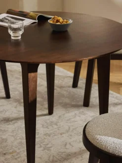 Runder Esstisch Archie aus Mangoholz, Ø 110 cm