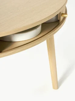 Runder Esstisch Calary mit Stauraum, Ø 120 cm