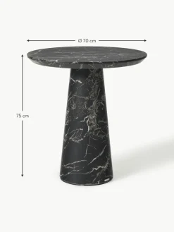 Runder Esstisch Disc in Marmor-Optik, Ø 70 cm