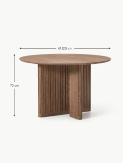 Runder Esstisch Jolka aus Eichenholz, Ø 120 cm