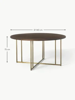 Runder Esstisch Luca aus Mangoholz, in verschiedenen Größen