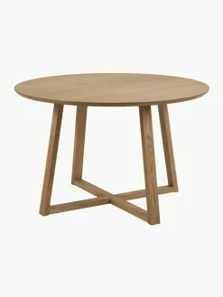 Runder Esstisch Malika aus Birkenholz, Ø 120 cm