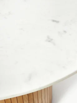 Runder Esstisch Nelly mit Marmor-Tischplatte, Ø 115 cm