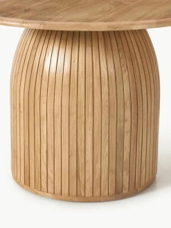 Runder Esstisch Nelly mit Rillenstruktur, in verschiedenen Größen