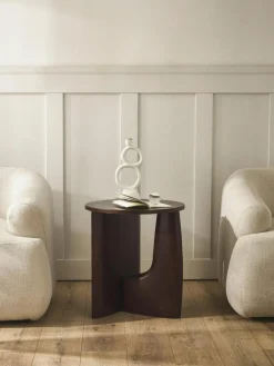 Runder Holz-Beistelltisch Miya