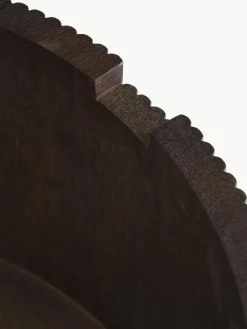 Runder Holz-Couchtisch Nele mit Stauraum