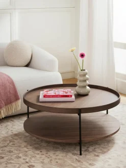 Runder Holz-Couchtisch Renee