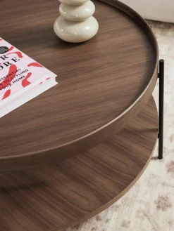 Runder Holz-Couchtisch Renee