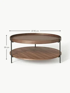 Runder Holz-Couchtisch Renee