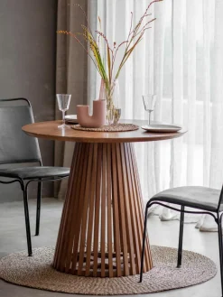 Runder Holz-Esstisch Brookland, Ø 90 cm