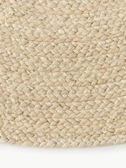 Runder Jute-Teppich Sharmila, handgefertigt