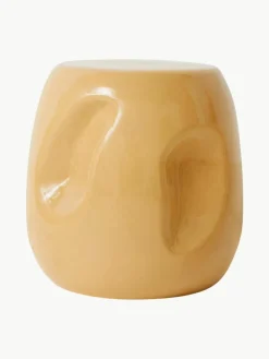 Runder Keramik-Beistelltisch Currents, handgefertigt