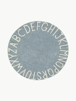 Runder Kinderteppich ABC mit Buchstaben Design