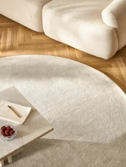 Runder Kurzflor-Teppich Kari