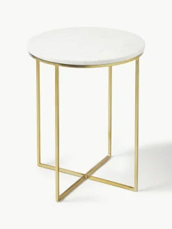 Runder Marmor-Beistelltisch Alys