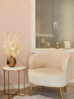 Runder Marmor-Beistelltisch Alys