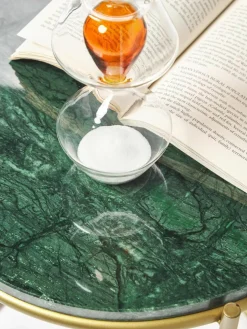 Runder Marmor-Beistelltisch Ella