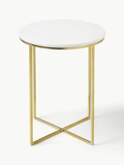 Runder Marmor-Beistelltisch Alys
