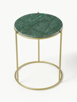 Runder Marmor-Beistelltisch Ella