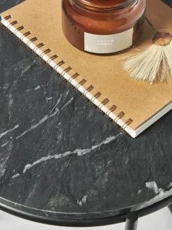 Runder Marmor-Beistelltisch Ella