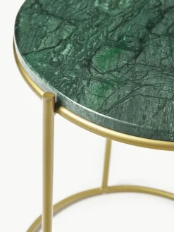 Runder Marmor-Beistelltisch Ella