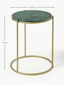 Runder Marmor-Beistelltisch Ella