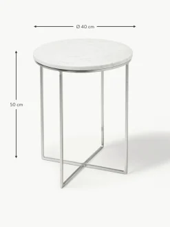 Runder Marmor-Beistelltisch Alys