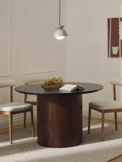 Runder Marmor-Esstisch Abby, Ø 120 cm