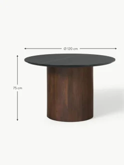 Runder Marmor-Esstisch Abby, Ø 120 cm