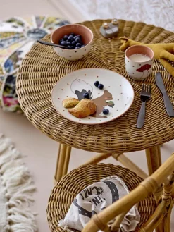 Runder Rattan-Kindertisch Hortense