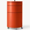 Runder Rollcontainer Barboy, Design Verner Panton