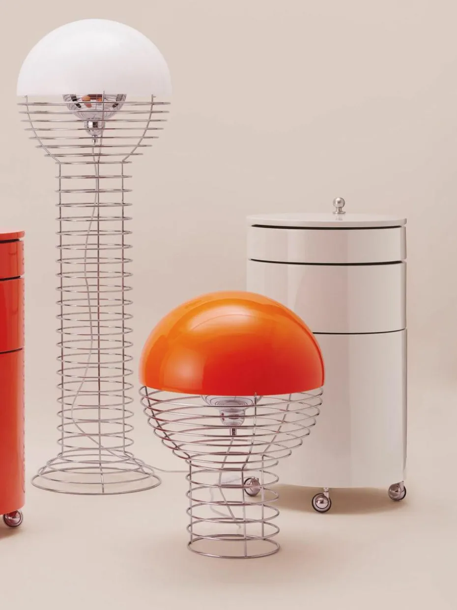 Runder Rollcontainer Barboy, Design Verner Panton