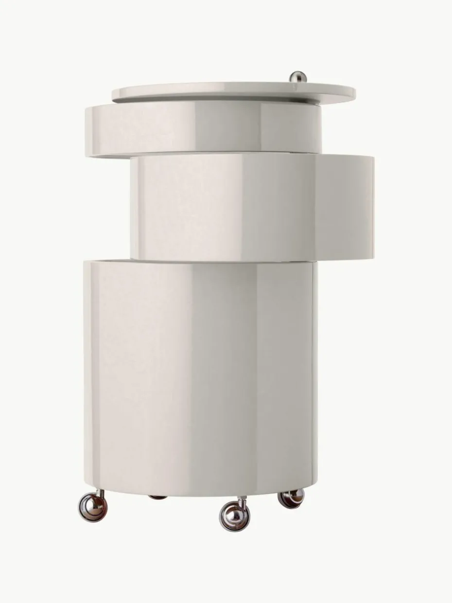 Runder Rollcontainer Barboy, Design Verner Panton