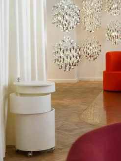 Runder Rollcontainer Barboy, Design Verner Panton