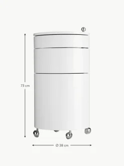 Runder Rollcontainer Barboy, Design Verner Panton