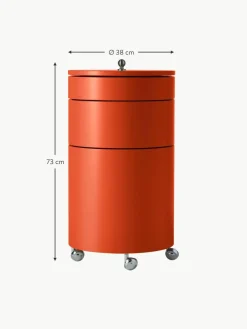Runder Rollcontainer Barboy, Design Verner Panton