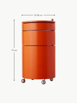 Runder Rollcontainer Barboy, Design Verner Panton