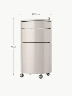 Runder Rollcontainer Barboy, Design Verner Panton