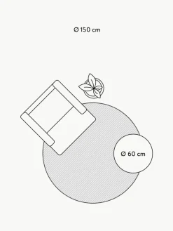 Runder Teppich Cordoba, schimmernd