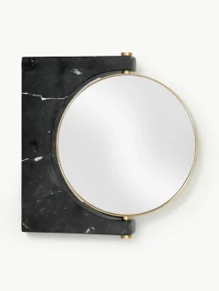 Runder Wand-Kosmetikspiegel Pepe aus Marmor