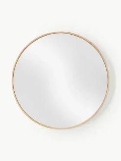 Runder Wandspiegel Avery mit Eichenholzrahmen