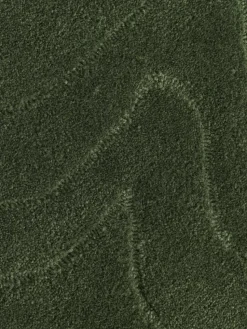 Runder Wollteppich Aaron, handgetuftet