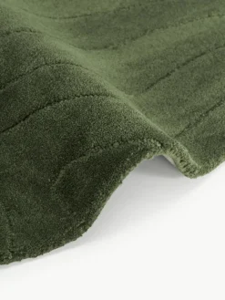 Runder Wollteppich Aaron, handgetuftet