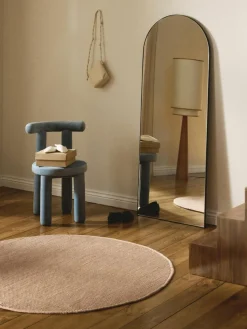 Runder Wollteppich Amaro, handgewebt