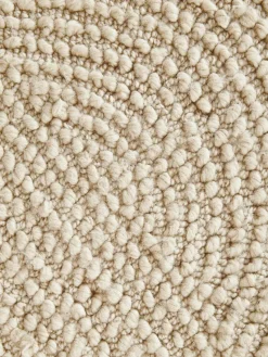 Runder Wollteppich Eleni, handgetuftet