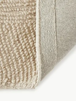 Runder Wollteppich Eleni, handgetuftet