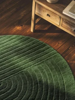 Runder Wollteppich Mason, handgetuftet