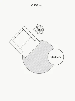 Runder Wollteppich Mason, handgetuftet